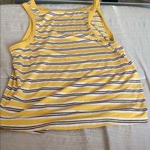 Yellow and brown American Eagle Outfitters tank